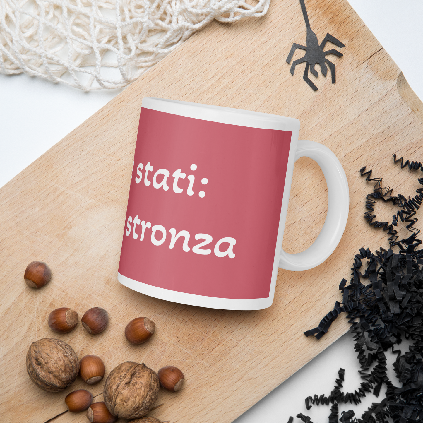 Tazza bianca "Ho due stati: Stanca e stronza"