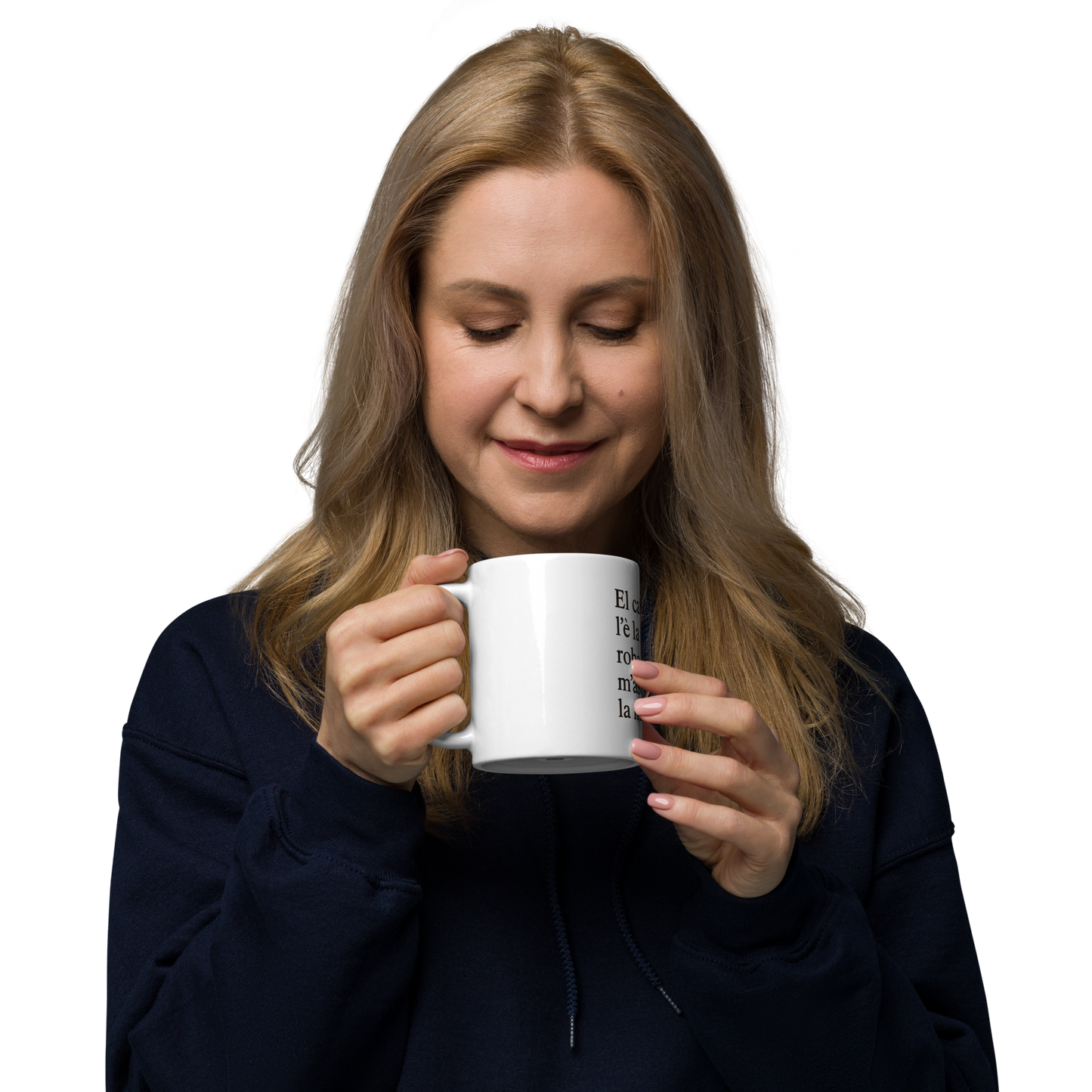 Tazza bianca : "El cafè la sola roba che m'ascòlta la matina"