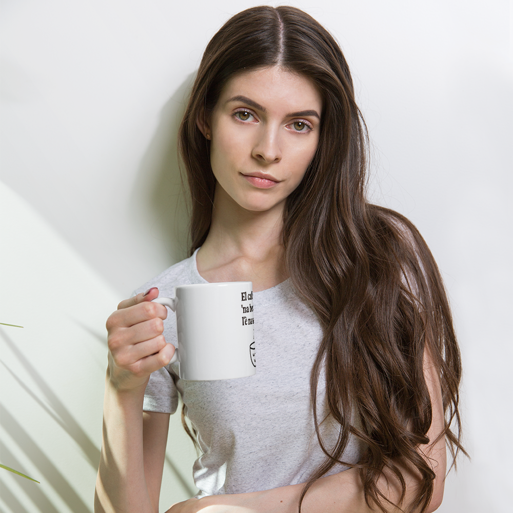 Tazza bianca : "El cafè l'è mia 'na bevüda... l'è na necessità!"